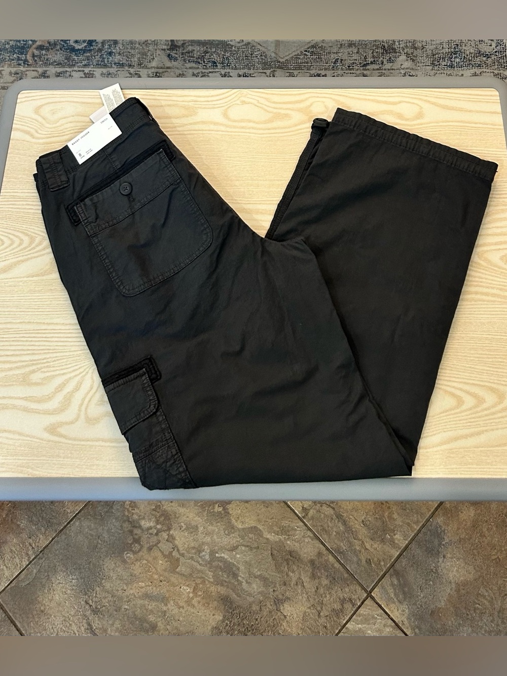 American Eagle Outfitters Black Cargo Jogger Pants